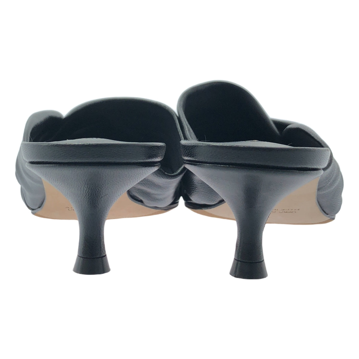 BRENTA / 브렌타 | 크로스 가죽 뮬 샌들 | 36 | 블랙 | 여성