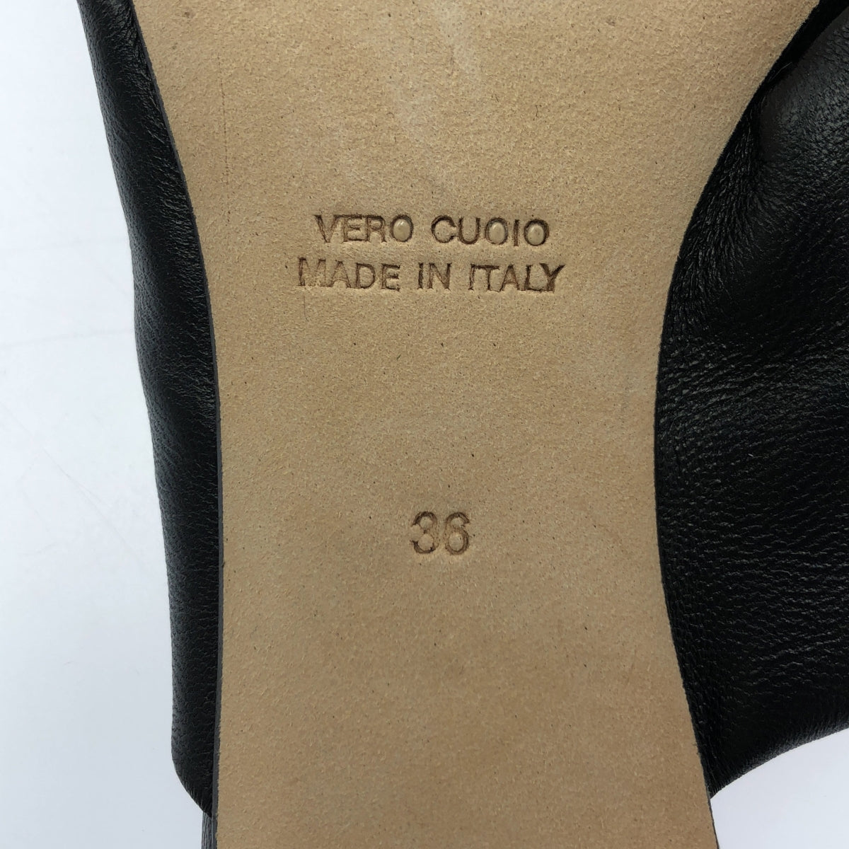 BRENTA / ブレンタ | クロスレザー ミュールサンダル | 36 | ブラック | レディース