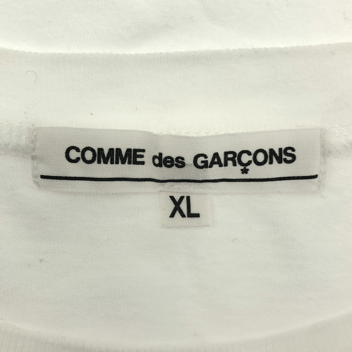 COMME des GARCONS | 2020SS | Logo 圓領 T 卹剪裁與縫紉 | XL | 女款