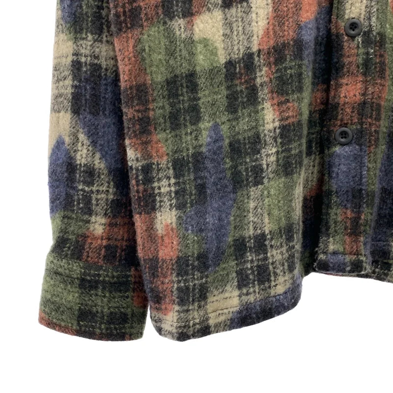 destin / デスティン | ウール カシミヤ チェック フランネルシャツ | M | メンズ