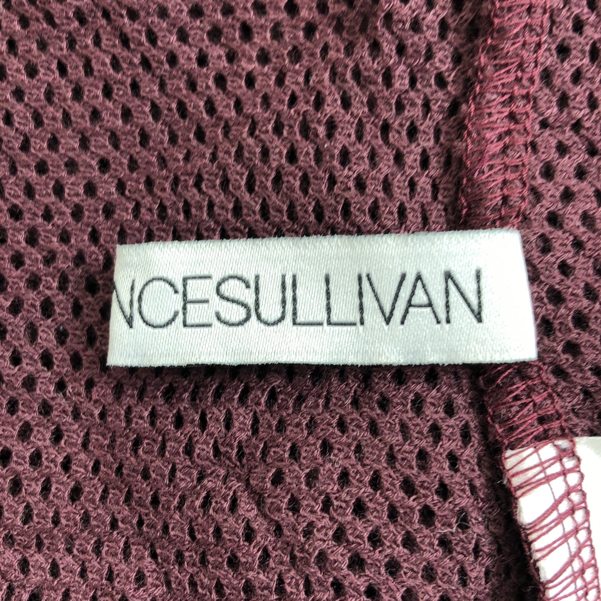 【美品】  JOHN LAWRENCE SULLIVAN / ジョンローレンスサリバン | 2024SS | Wrinkled mesh turtle neck top メッシュ タートルネック カットソー | S | ボルドー | メンズ