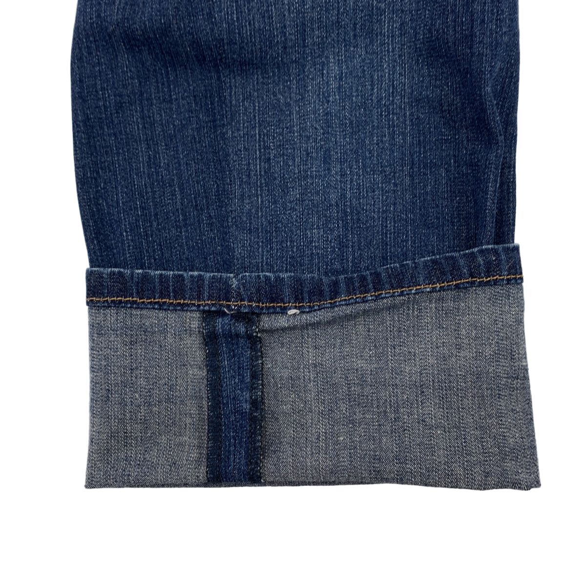 PRADA / プラダ | ロゴ レザーパッチ デニム パンツ | 25 | インディゴ | レディース