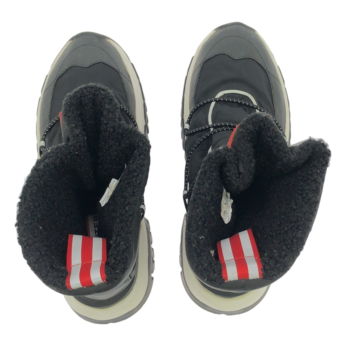 HUNTER / ハンター | recycled polyester snow boot スノーブーツ | UK4 | ブラック/ホワイト/レッド | レディース
