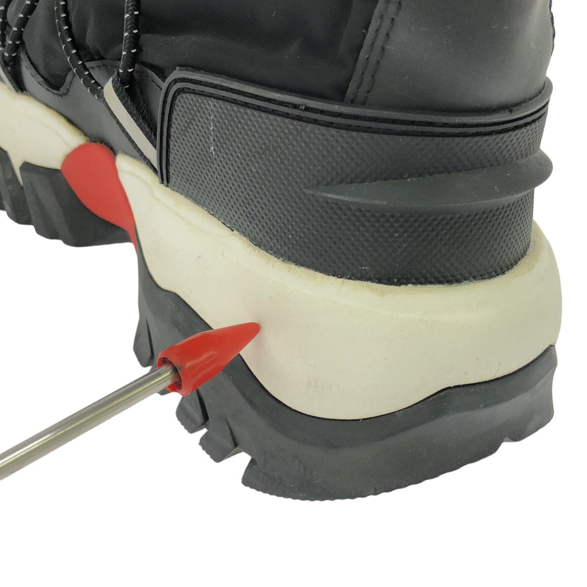 HUNTER / ハンター | recycled polyester snow boot スノーブーツ | UK4 | ブラック/ホワイト/レッド | レディース