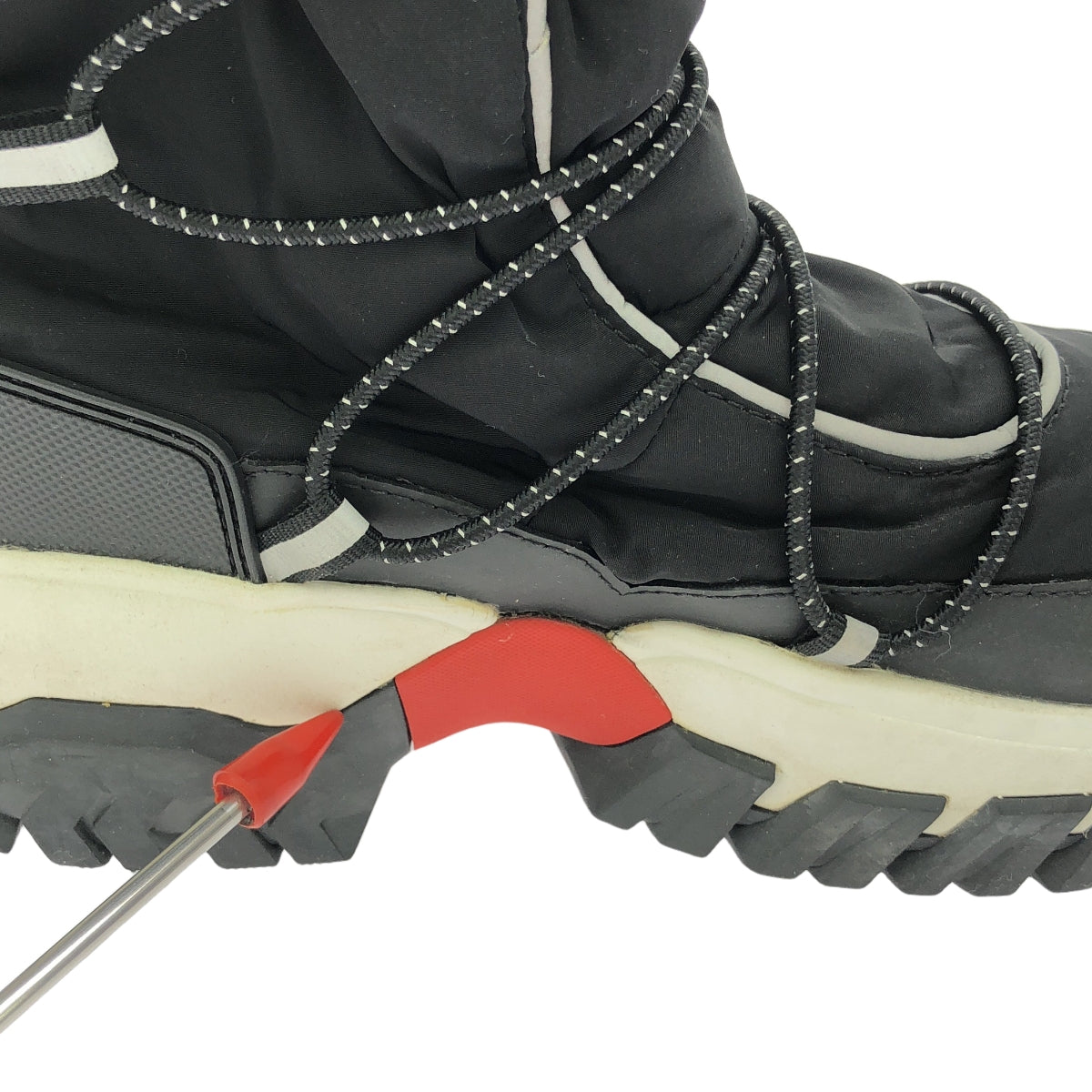 HUNTER / ハンター | recycled polyester snow boot スノーブーツ | UK4 | ブラック/ホワイト/レッド | レディース