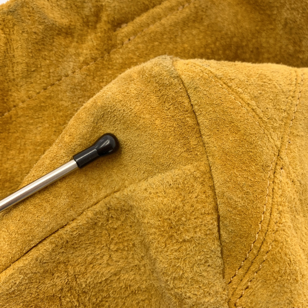 Sasquatchfabrix | 真皮頭盔包，絨面革抽繩包 | 芥末黃 | 男士