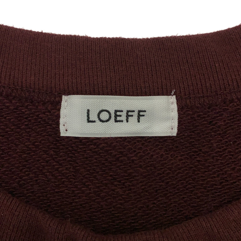 LOEFF / ロエフ | コットン クルーネック スウェット トレーナー |