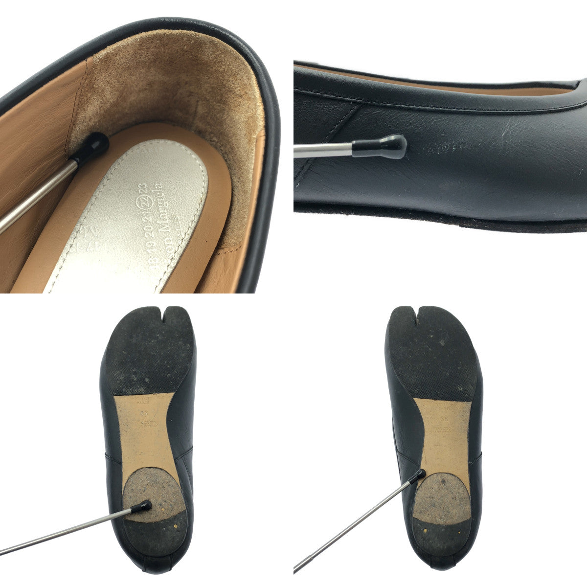 Maison Margiela / メゾンマルジェラ | 2020SS | TABI BALLET FLATS SHOES タビ バレリーナフラット シューズ 足袋 | 36 | ブラック | レディース