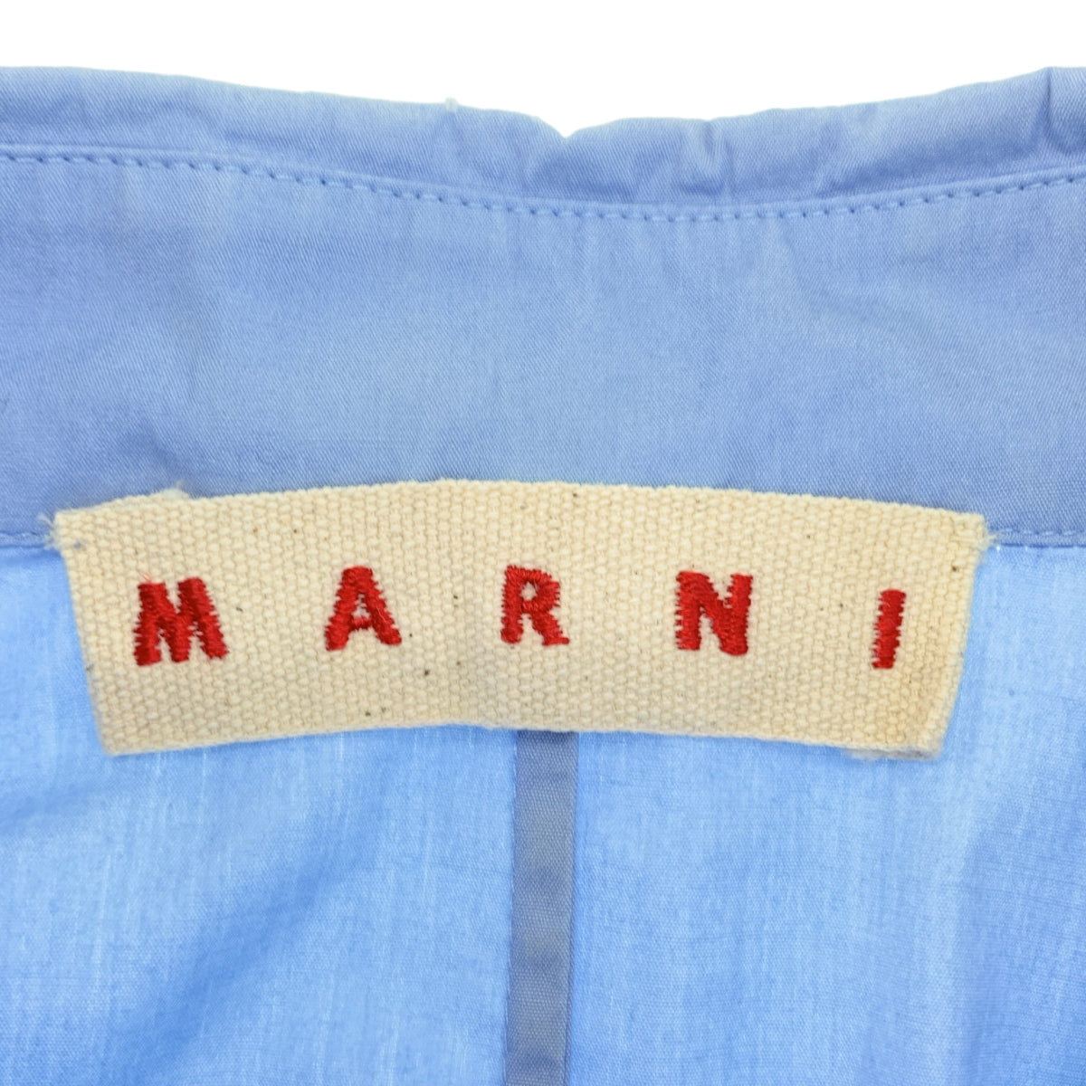 MARNI / マルニ | 2024SS | コットンポプリン フロントタック バックギャザー クロップドシャツ | 42 | レディース