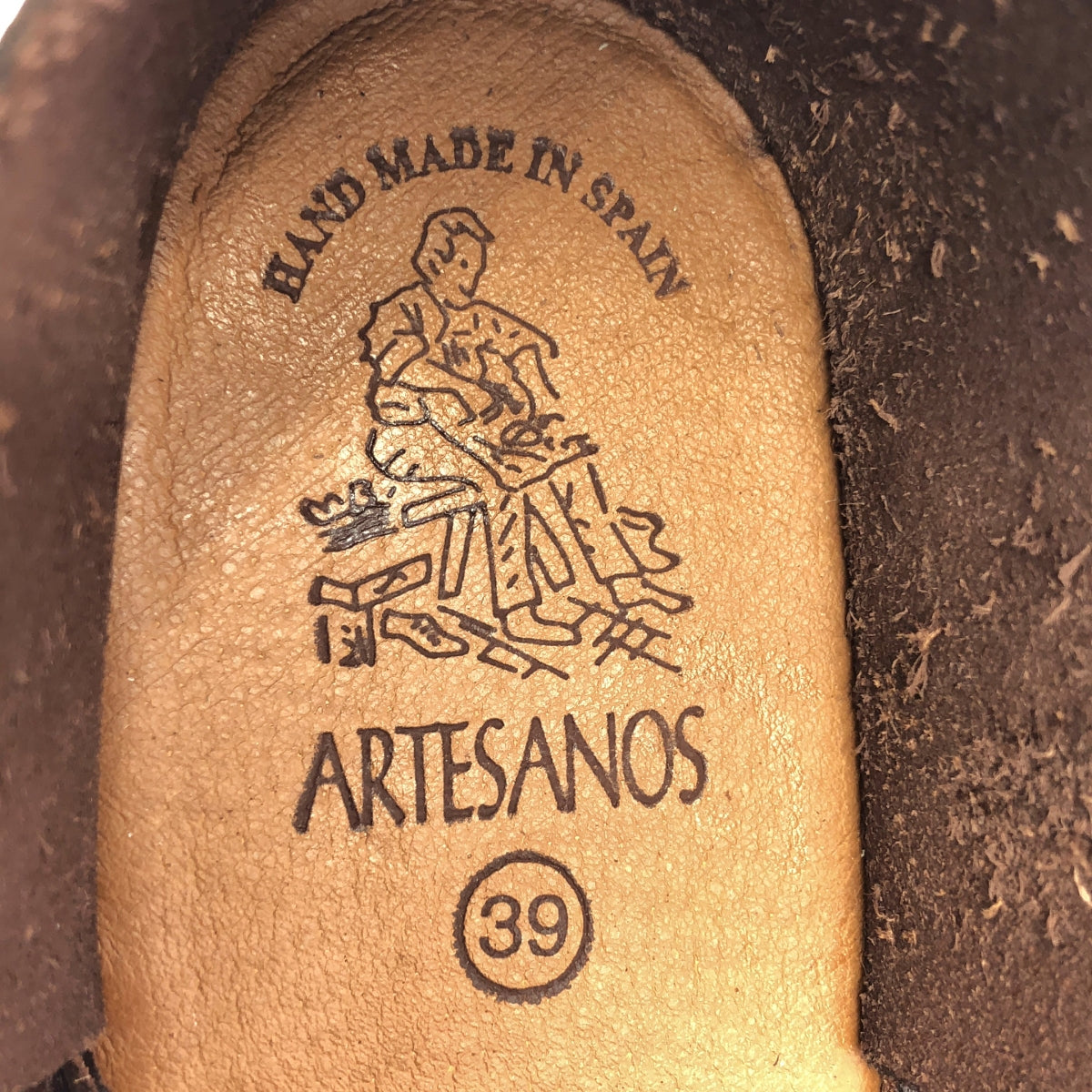 全新 ARTESANOS | Vachetta 皮革 Gurkha 涼鞋 | 尺寸 39 | 棕色 | 女款