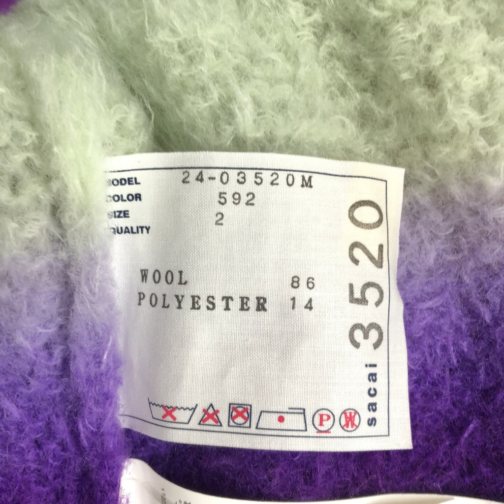 sacai / サカイ | 2024AW | GRADATION バイカラー ニット セーター | 2 | メンズ