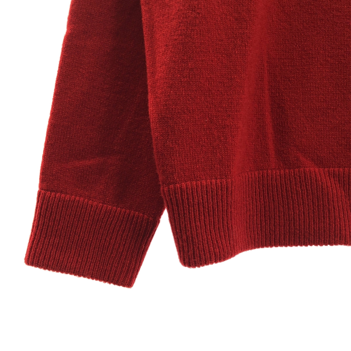 【美品】  ETS.MATERIAUX / マテリオ | 2024AW | × Letiquette FRENCH ARMY V-KNIT ウール フレンチアーミー Vネックニット | 3 | レッド | メンズ