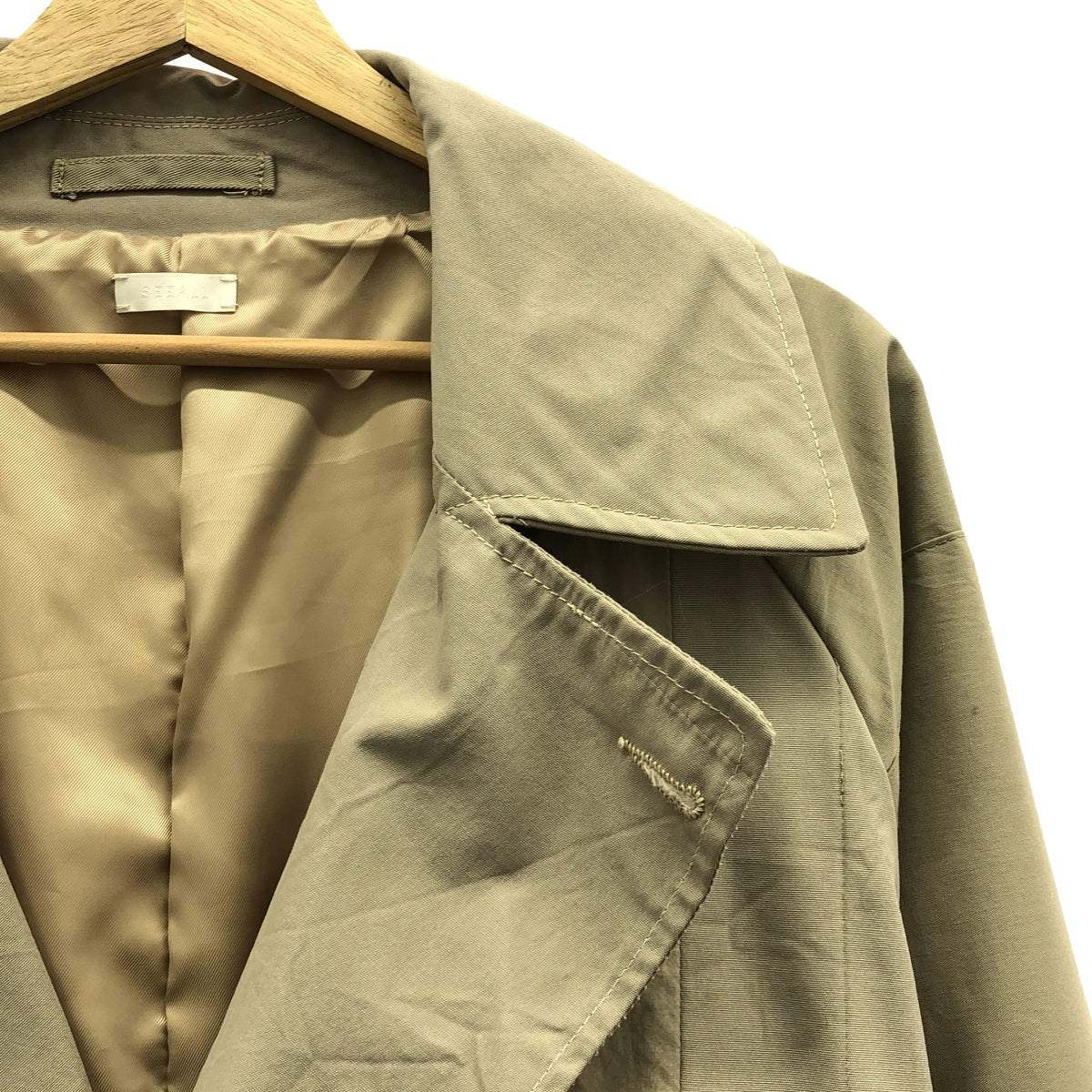 SEEALL / シーオール | RECONSTRUCTED TIELOCKEN COAT コットン 再構築 タイロッケンコート | 3 | ベージュ | メンズ