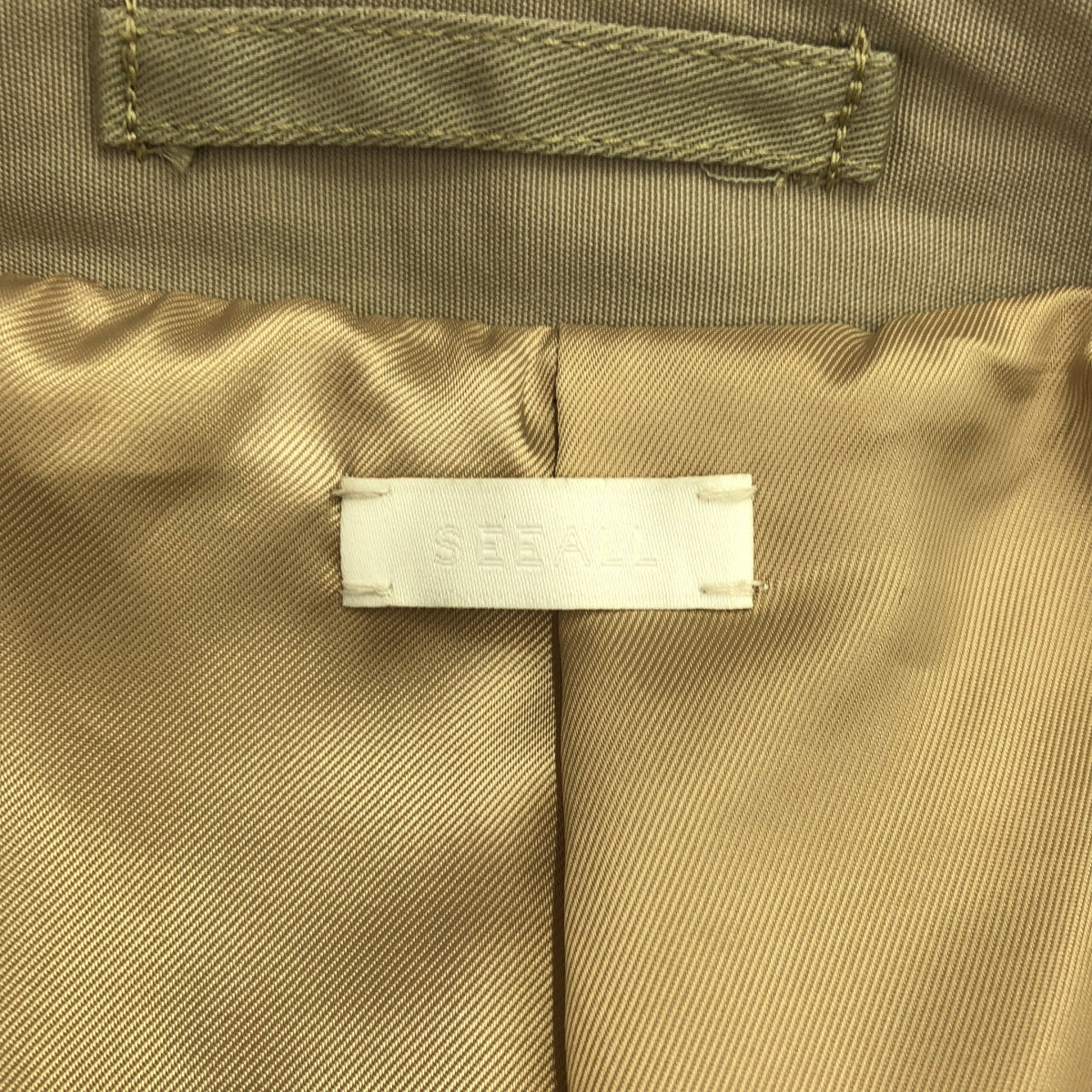 SEEALL / シーオール | RECONSTRUCTED TIELOCKEN COAT コットン 再構築 タイロッケンコート | 3 | ベージュ | メンズ