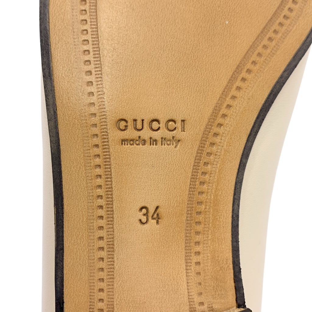 GUCCI / 구찌 | 414998 브릭스톤 가죽 호스 비트 로퍼 | 34 |