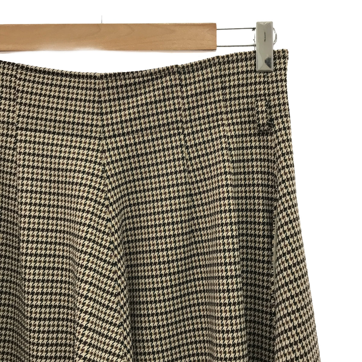 foufou / foufou | checked skirt chidori houndstooth check long skirt | 0 | Women's