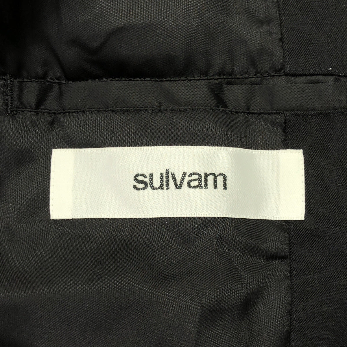 sulvam | 短版外套 | 剪裁單排扣外套 | 全襯裡 | L碼 | 黑色 | 男款