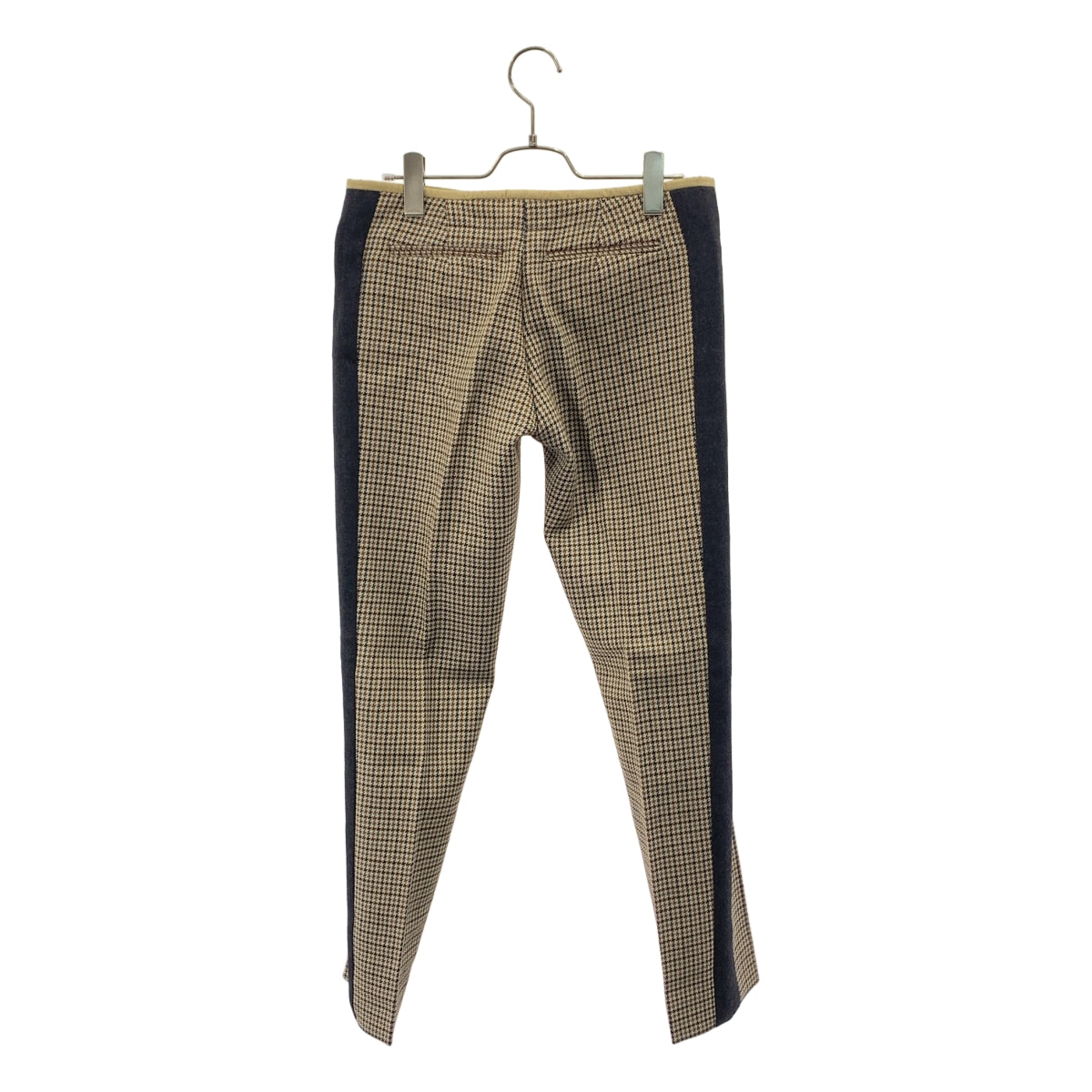 CELINE / セリーヌ | フィービー期 ウール 千鳥格子 サイドライン スラックス パンツ | 38 | レディース