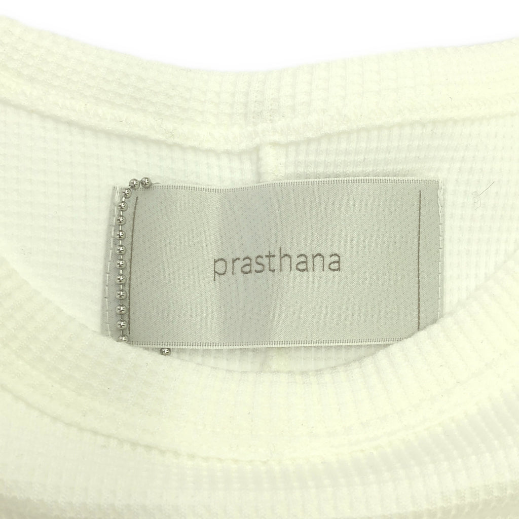 【신품】 prasthana / 프라스타나 | wide round neck | M | 화이트 | 남성