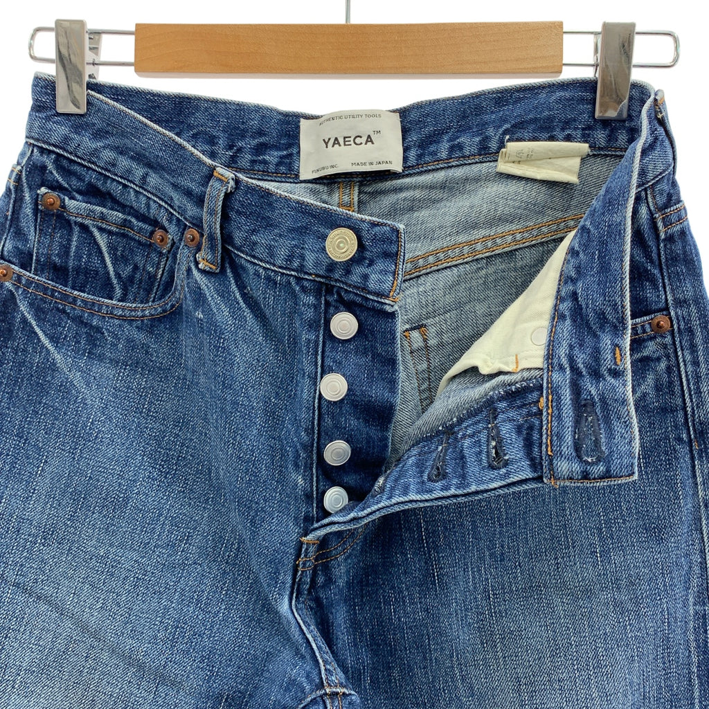 YAECA / ヤエカ | セルビッチ ストレート デニムパンツ | 30 | インディゴ | レディース