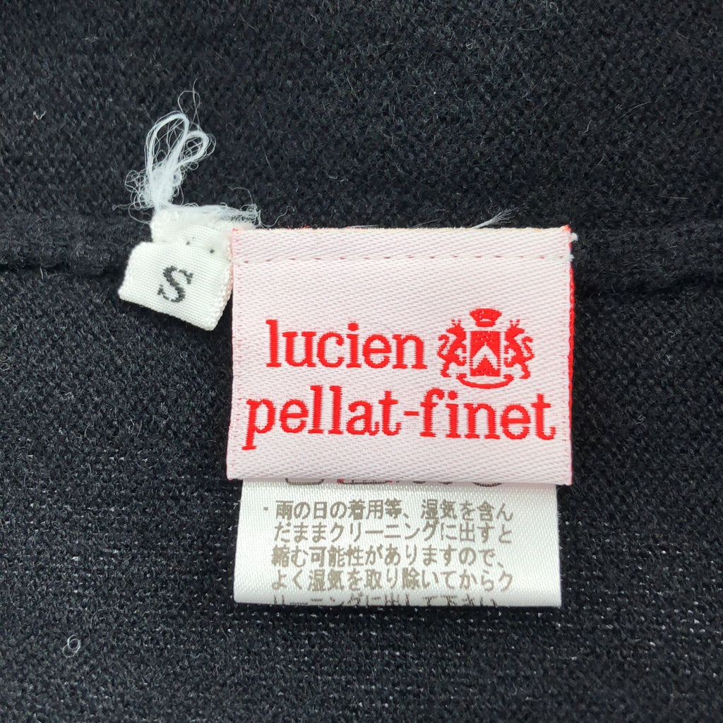 lucien pellat-finet / ルシアンペラフィネ | カシミヤ スカル エンブロイダリー Vネック ニット ワンピース | S | ブラック | レディース