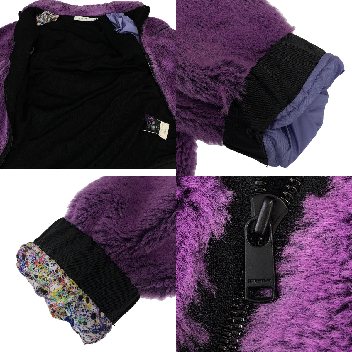 nonnative / ノンネイティブ | × Liberty / リバティ 別注 EXPLORER JACKET ACRYL HIGH PILE / ボア フリースジャケット | 1 | パープル | レディース