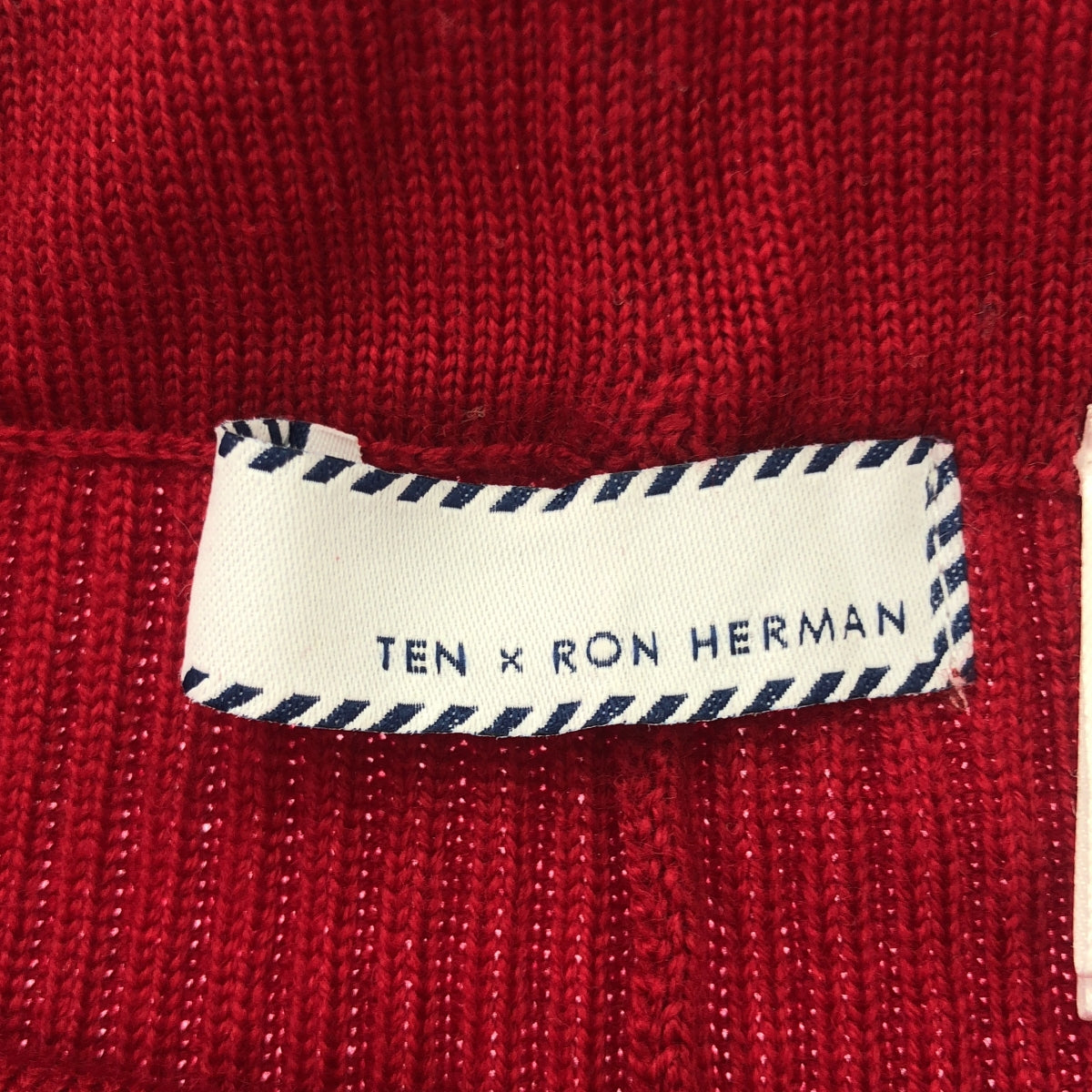 Ron Herman / ロンハーマン | × TEN 別注 ウール リブ ニットパンツ | XS | レッド | レディース