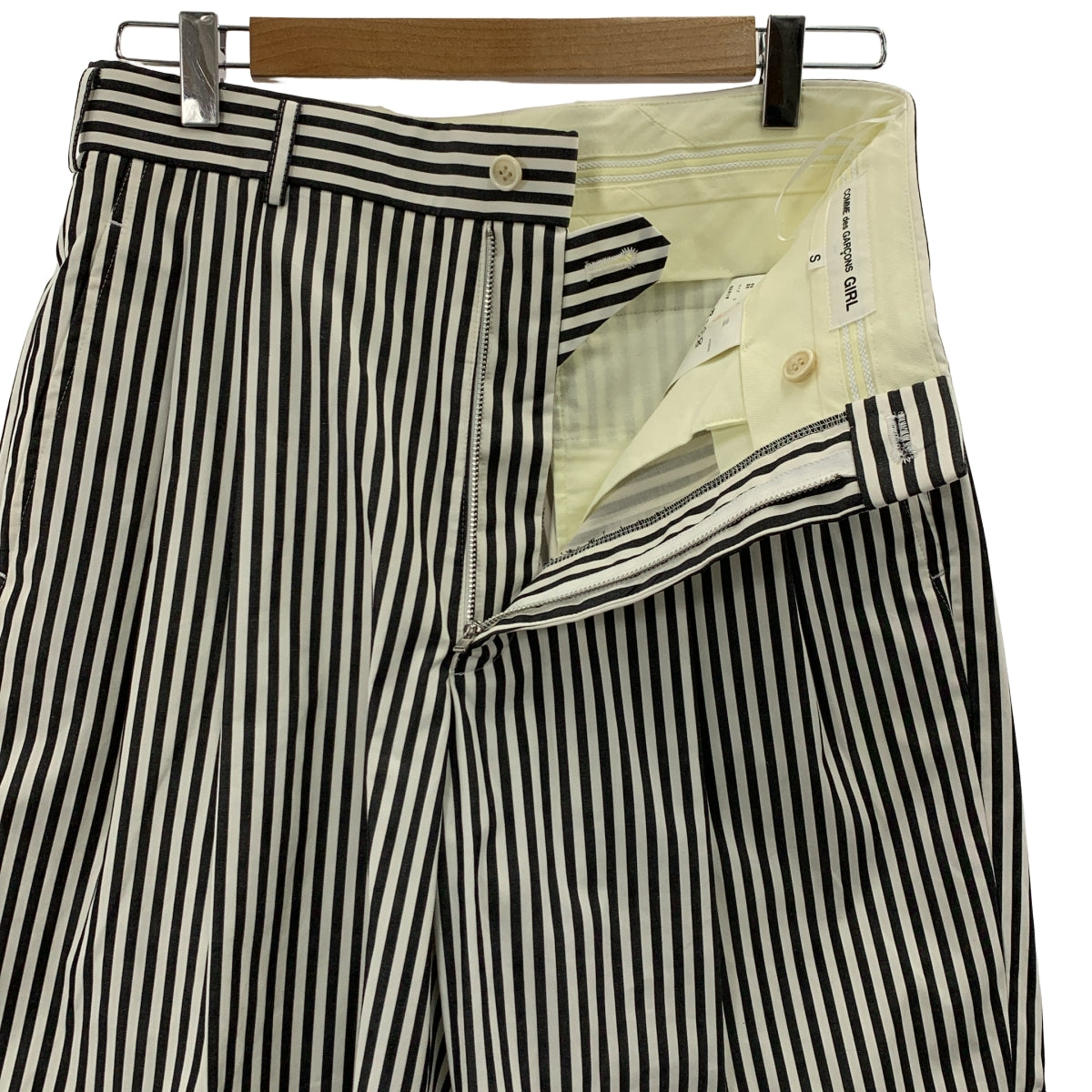 COMME des GARCONS GIRL / コムデギャルソンガール | 2024SS | コットン ストライプ ハーフパンツ | S |