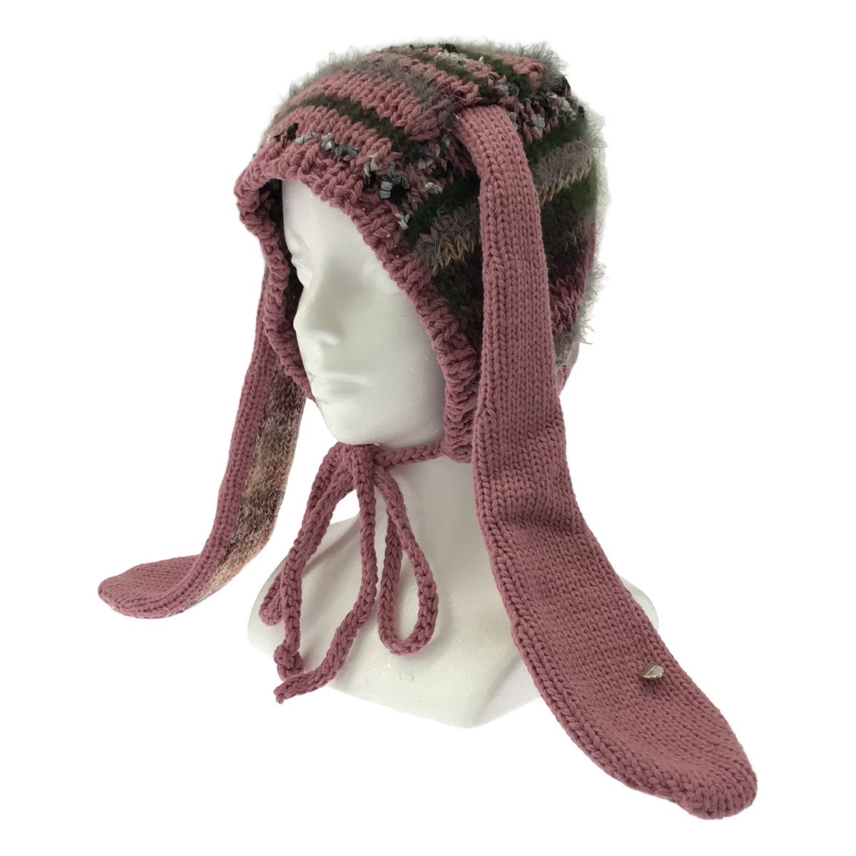 【新品】  rurumu: / 縷縷夢兎るるむう | 2023AW | うさ耳 ニット帽 | ピンク系 | レディース