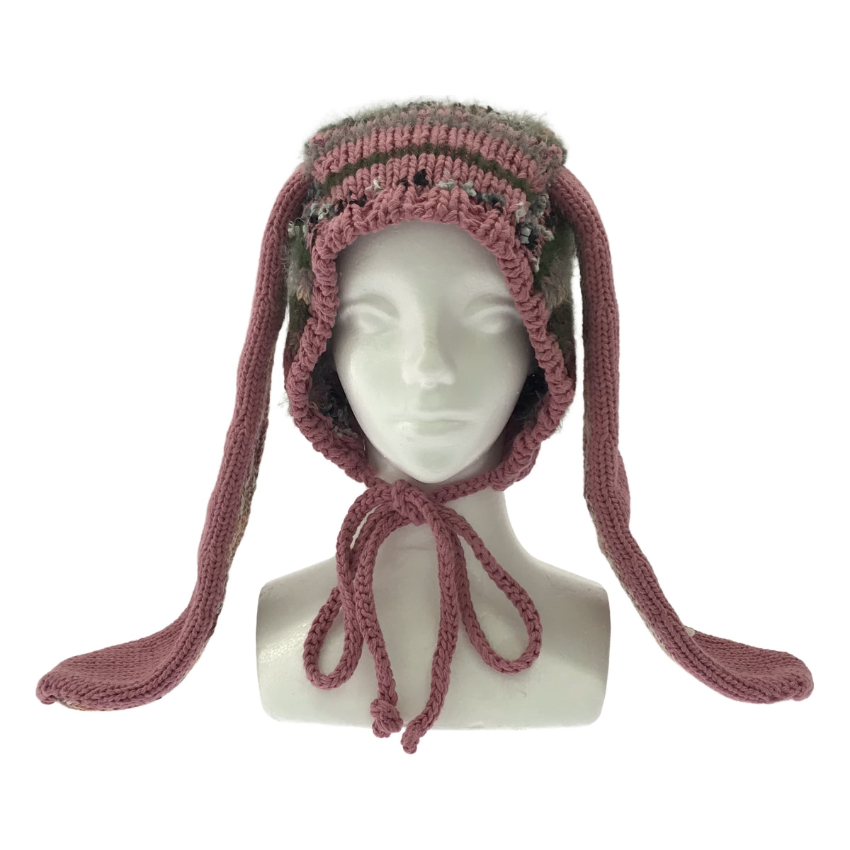 【新品】  rurumu: / 縷縷夢兎るるむう | 2023AW | うさ耳 ニット帽 | ピンク系 | レディース