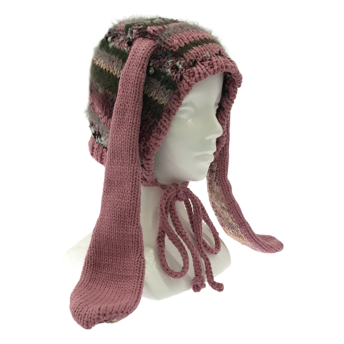 【新品】  rurumu: / 縷縷夢兎るるむう | 2023AW | うさ耳 ニット帽 | ピンク系 | レディース