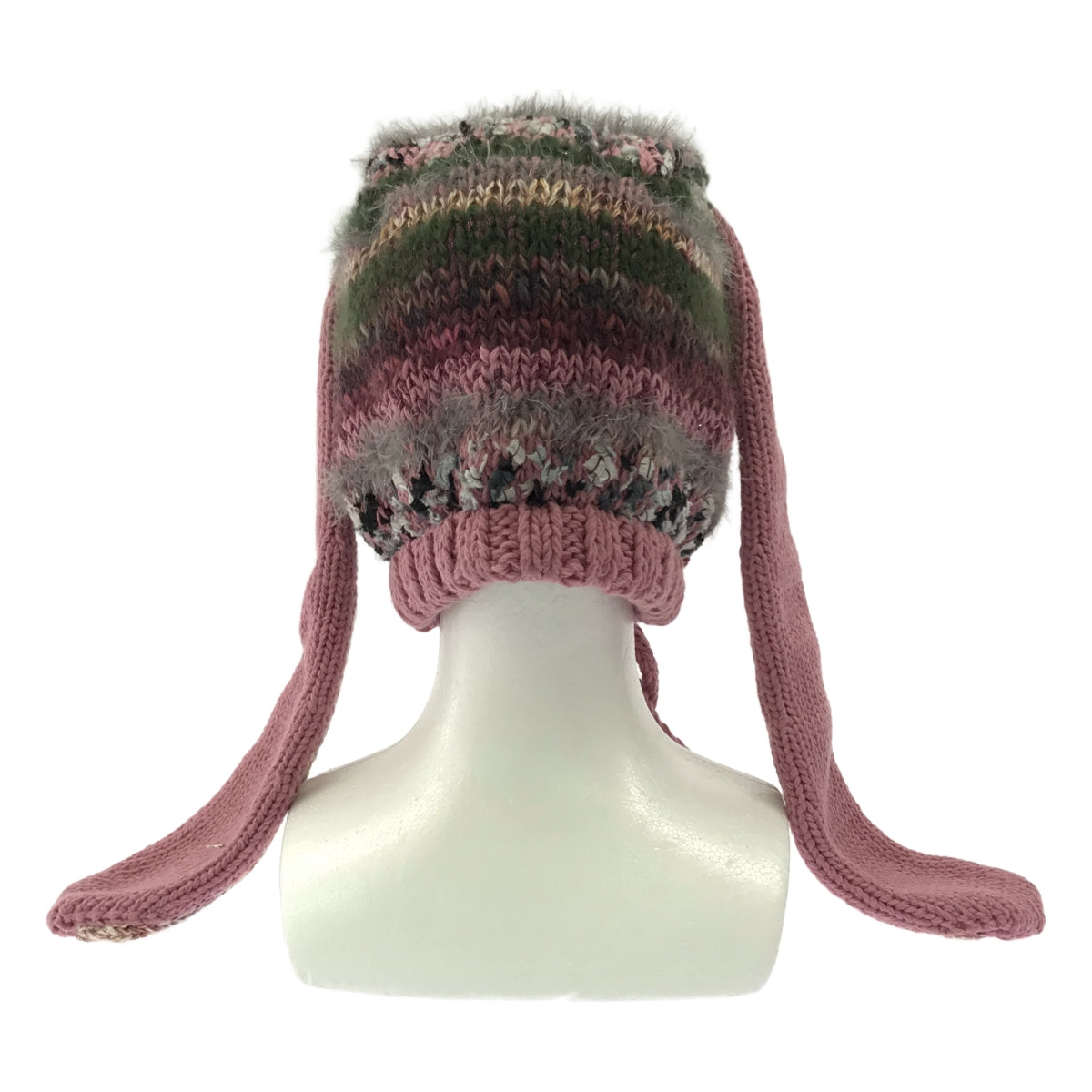 【新品】  rurumu: / 縷縷夢兎るるむう | 2023AW | うさ耳 ニット帽 | ピンク系 | レディース