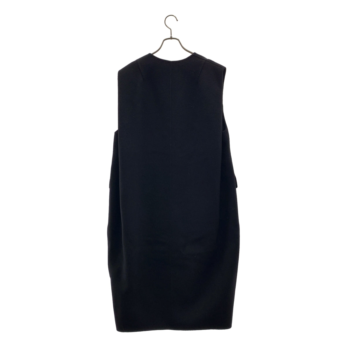 LOHEN / ローヘン | 2022AW | バックタック ロング リバージレ ベスト | F | ブラック | レディース