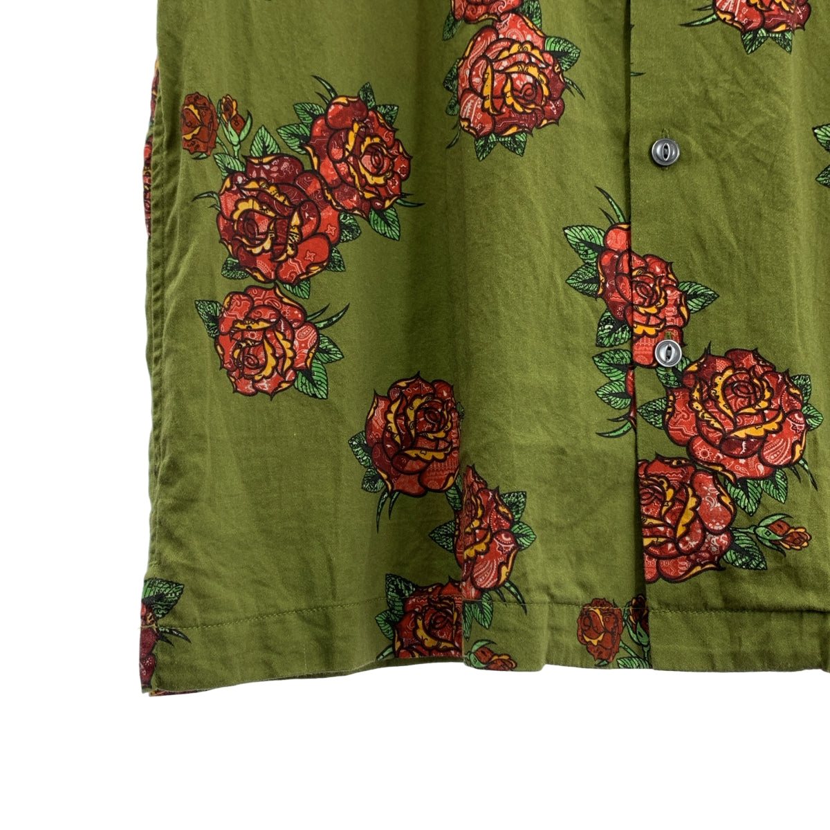 SCHOTT | 人造絲棉質花卉夏威夷襯衫 | M碼 | 男款