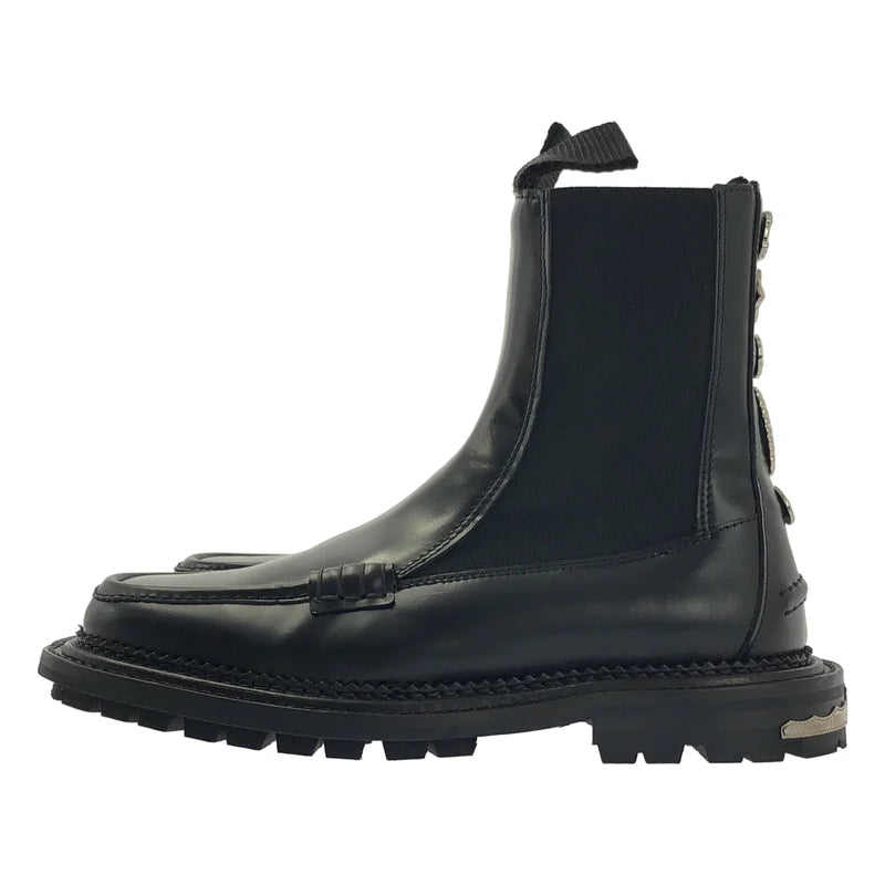 TOGA PULLA / トーガプルラ | Stud-Embellished Leather Ankle Boot / レザー コンチョ サイドゴア チェルシーブーツ | 36 | レディース