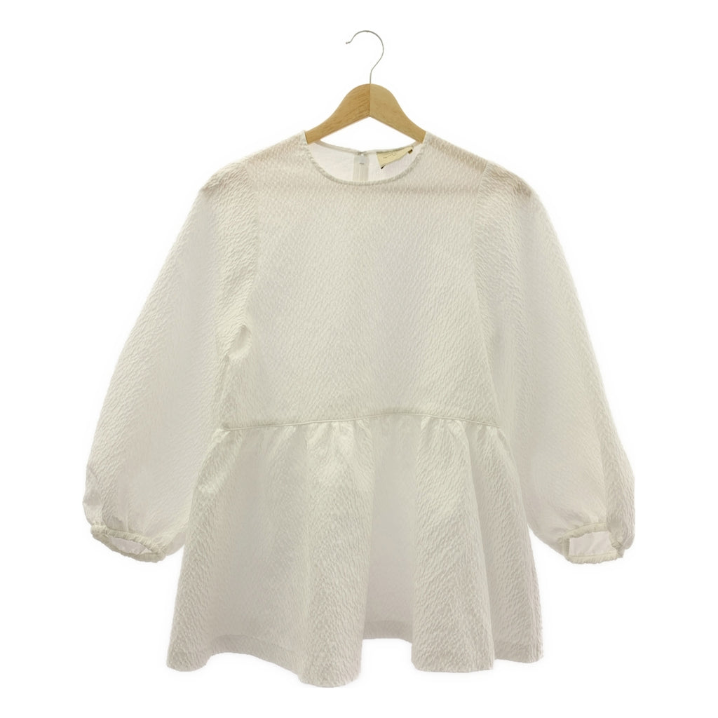 UNITED ARROWS / ユナイテッドアローズ | エアリージャカード ペプラム 9SL ブラウス | 38 | レディース