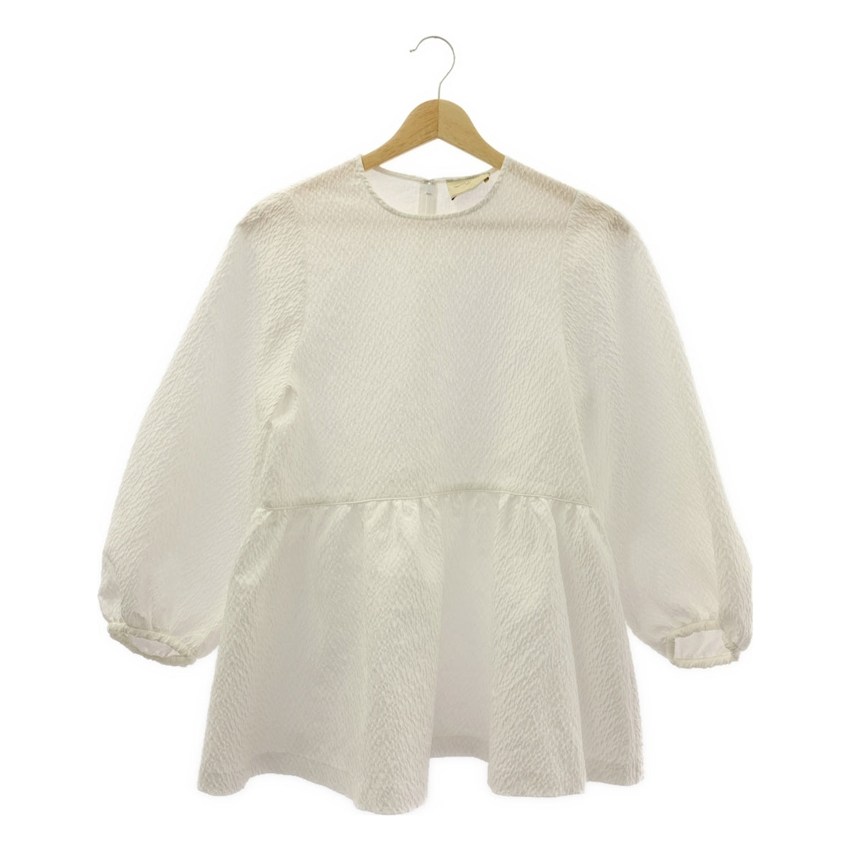 UNITED ARROWS / ユナイテッドアローズ | エアリージャカード ペプラム 9SL ブラウス | 38 | レディース