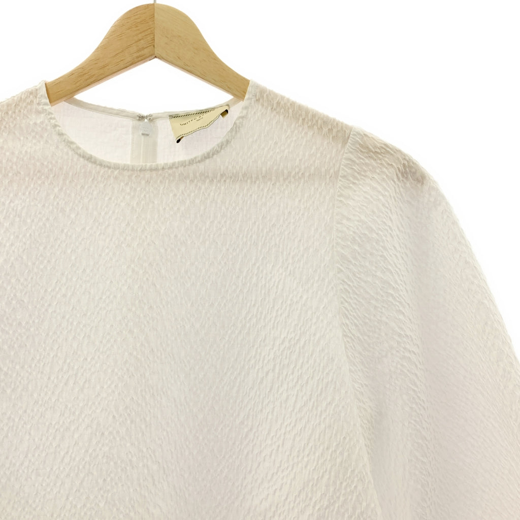 UNITED ARROWS / ユナイテッドアローズ | エアリージャカード ペプラム 9SL ブラウス | 38 | レディース