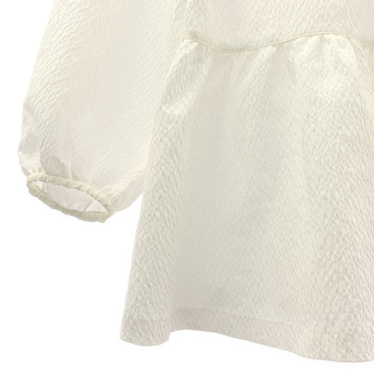 UNITED ARROWS / ユナイテッドアローズ | エアリージャカード ペプラム 9SL ブラウス | 38 | レディース