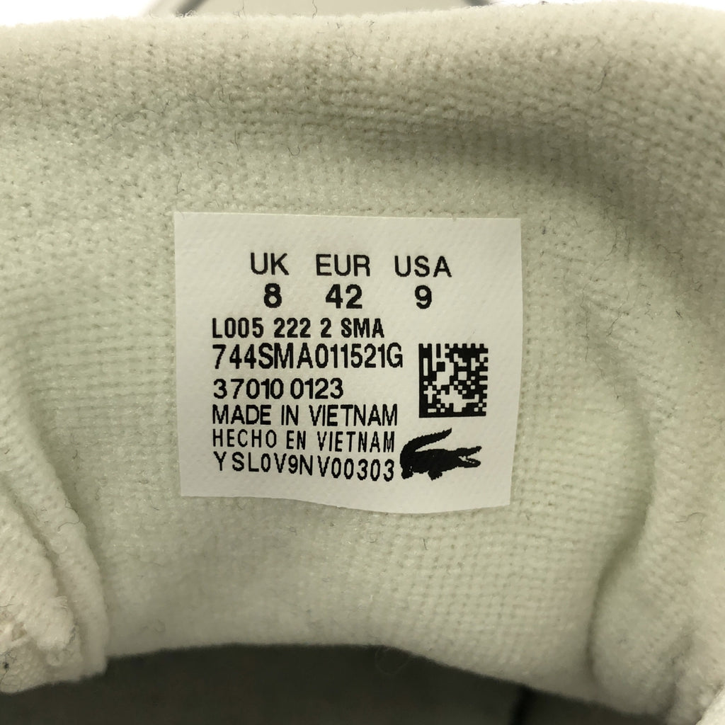 LACOSTE | 低筒運動鞋 | 美國尺寸 9 | 白色 | 男士