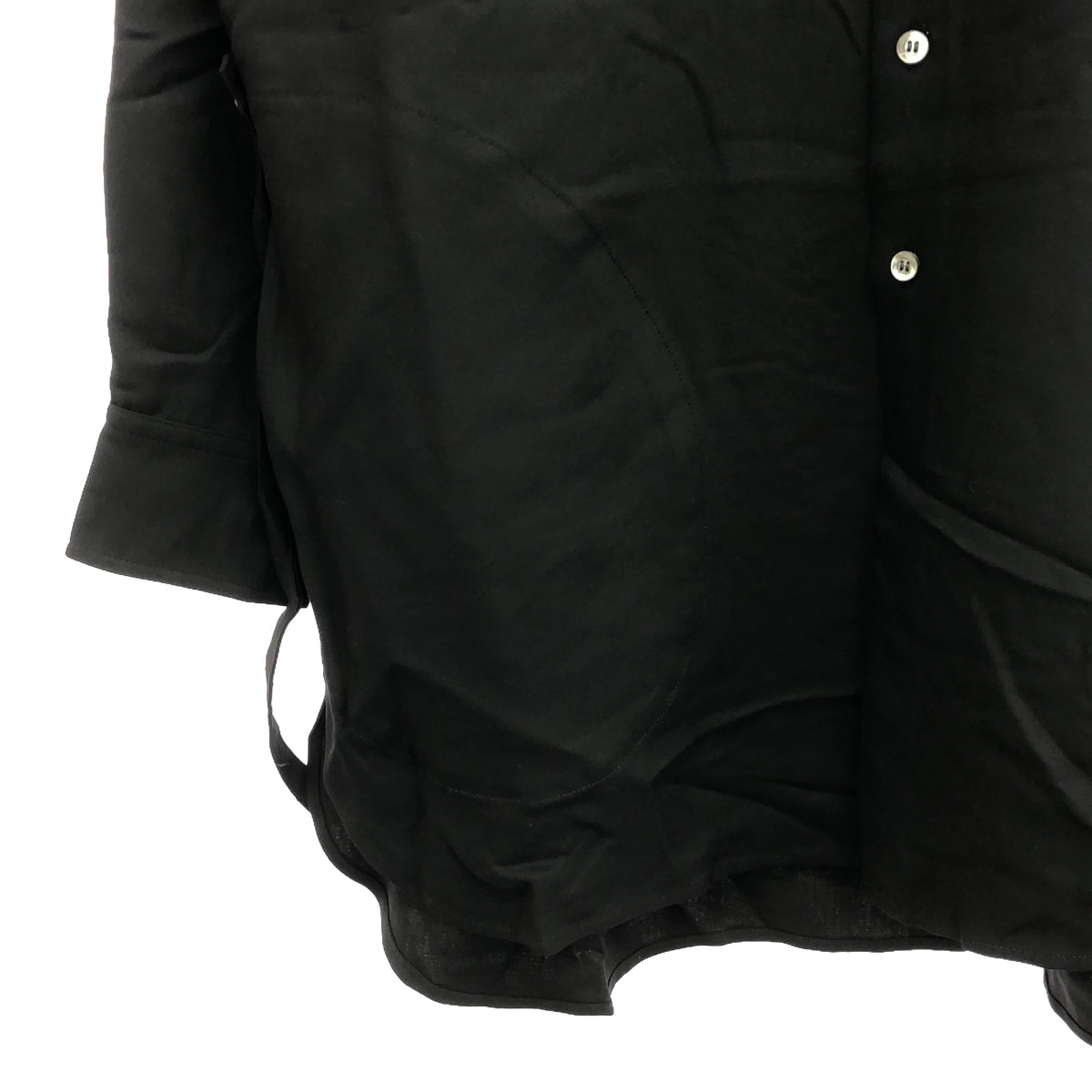 [New] prasthana / Prasthana | strings band collar shirt ver2 / shirt | S | black | men's