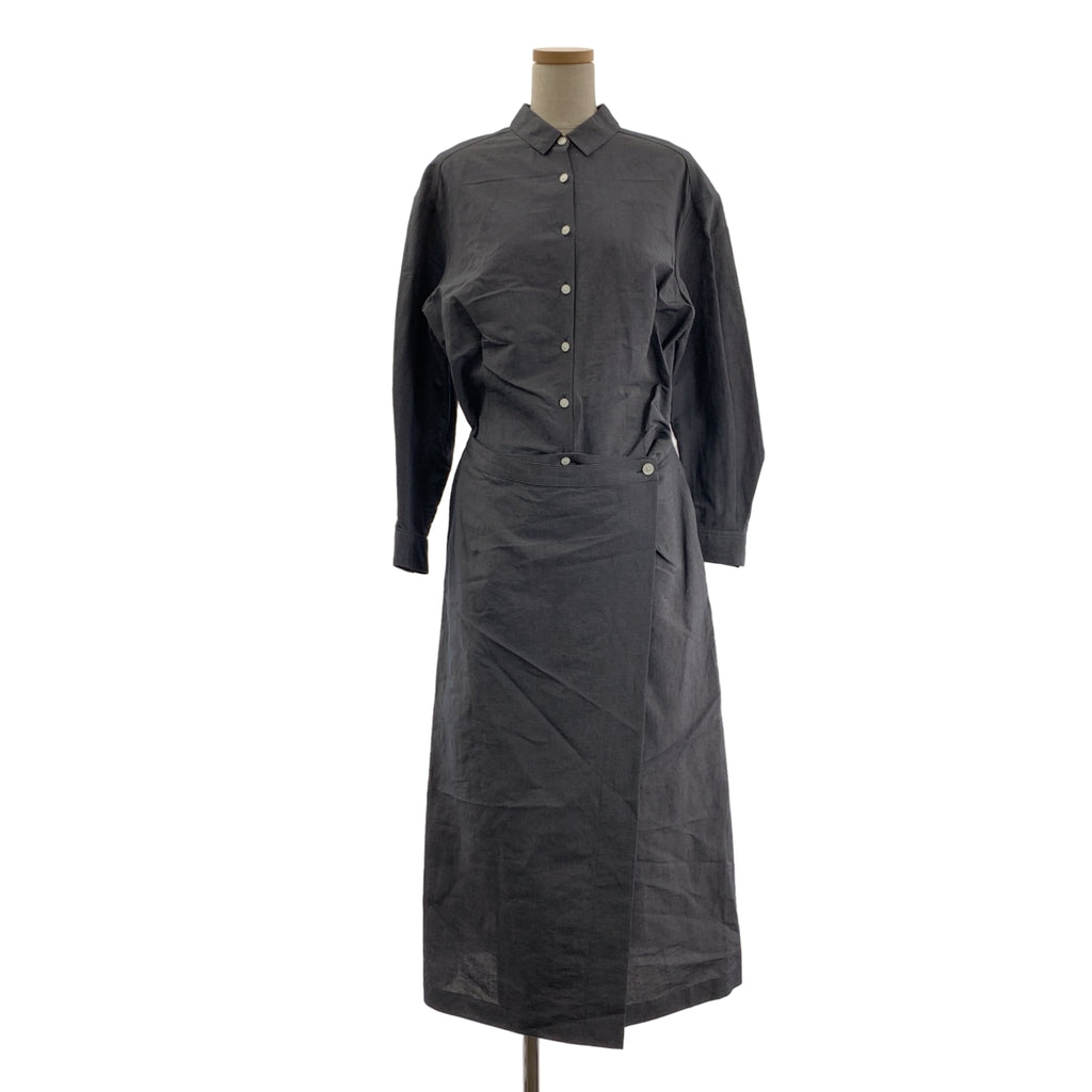 mina perhonen | 三月亞麻襯衫裙 | 38碼 | 灰色 | 女款