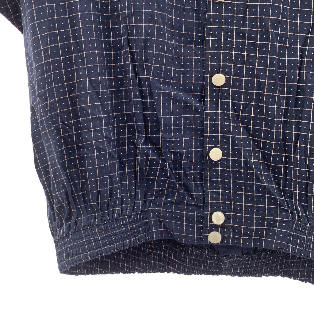 m's braque / エムズブラック | レーヨン 総柄 ハーフスリーブシャツ ブラウス | 38 |