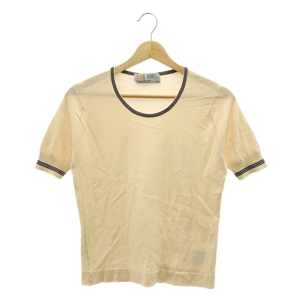 JOHN SMEDLEY / ジョンスメドレー | シーアイランドコットン リブライン ニットTシャツ |