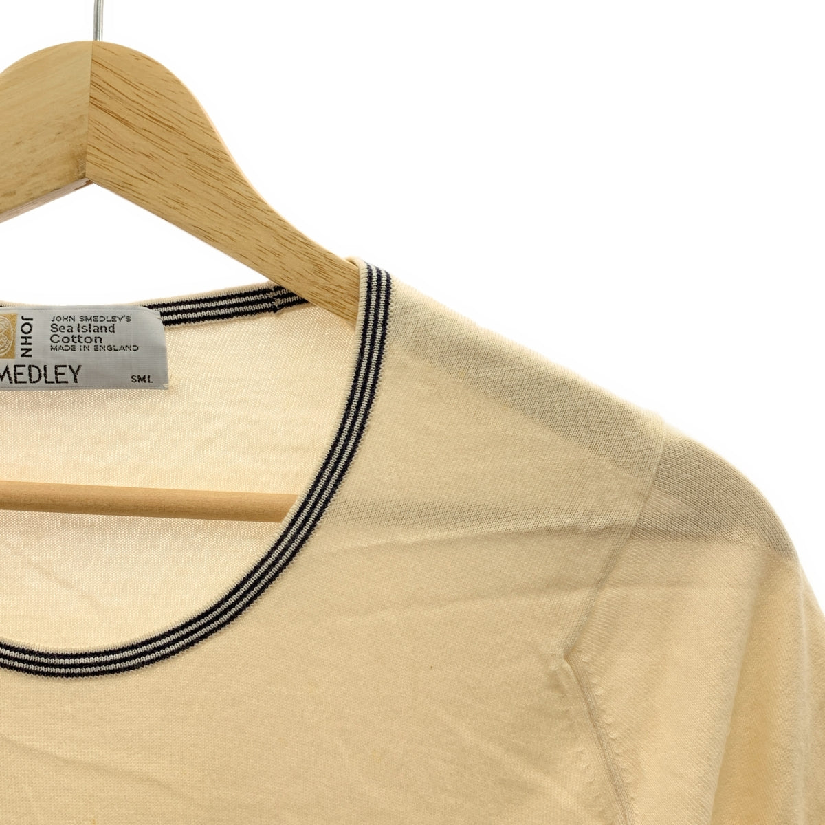 JOHN SMEDLEY / ジョンスメドレー | シーアイランドコットン リブライン ニットTシャツ |