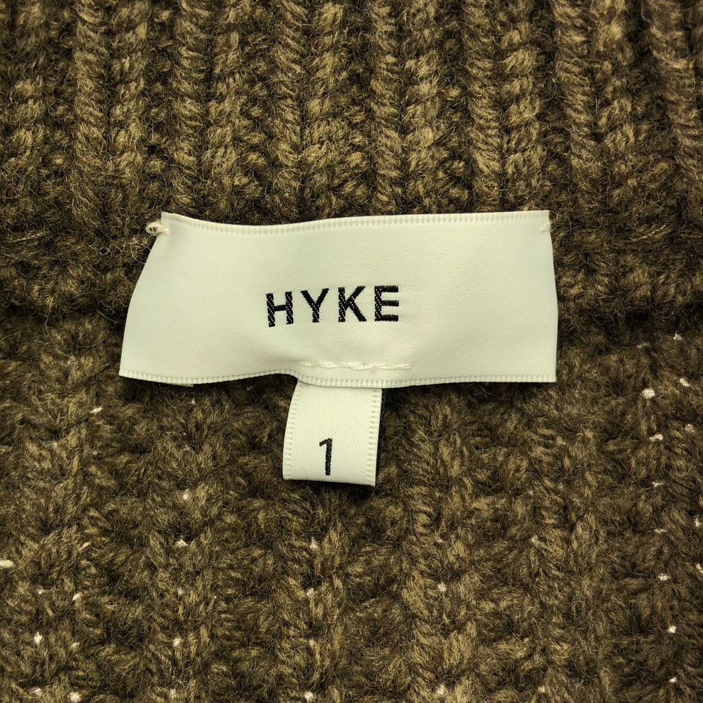 HYKE / 하이크 | RIBBED VEST 리브 니트 베스트 | 1 | 브라운 | 여성