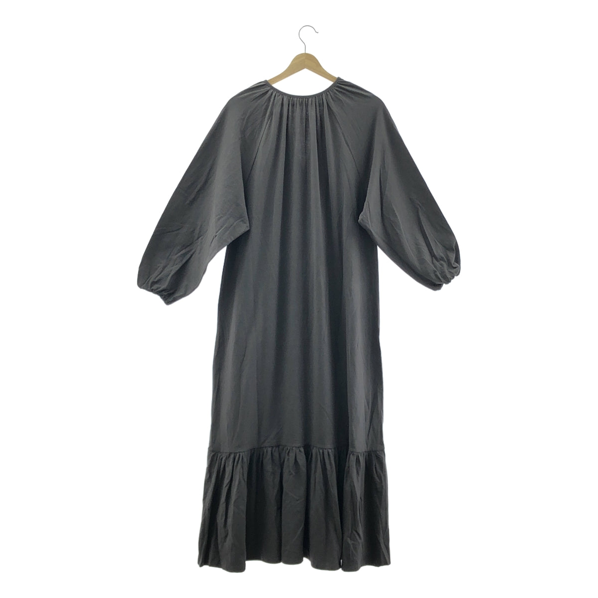 SLOBE IENA | 2023SS | 緊密扭曲針織蓬鬆長袍 | 灰色 | 女款