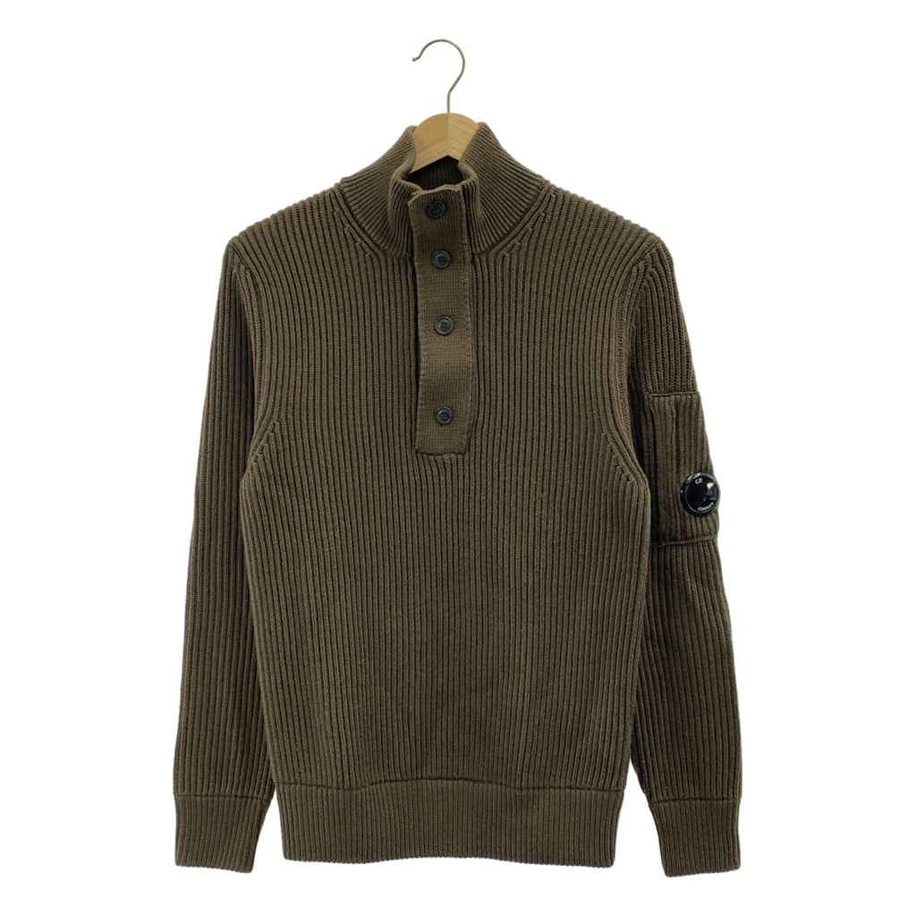 C.P. COMPANY / シーピーカンパニー | ウールミックス ボタンネック リブニット | 44 | メンズ