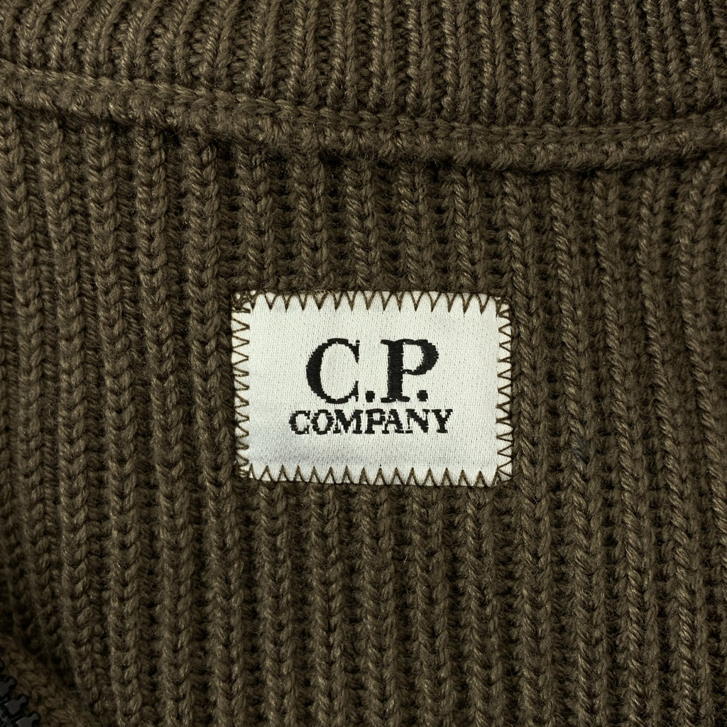 C.P. COMPANY / シーピーカンパニー | ウールミックス ボタンネック リブニット | 44 | メンズ
