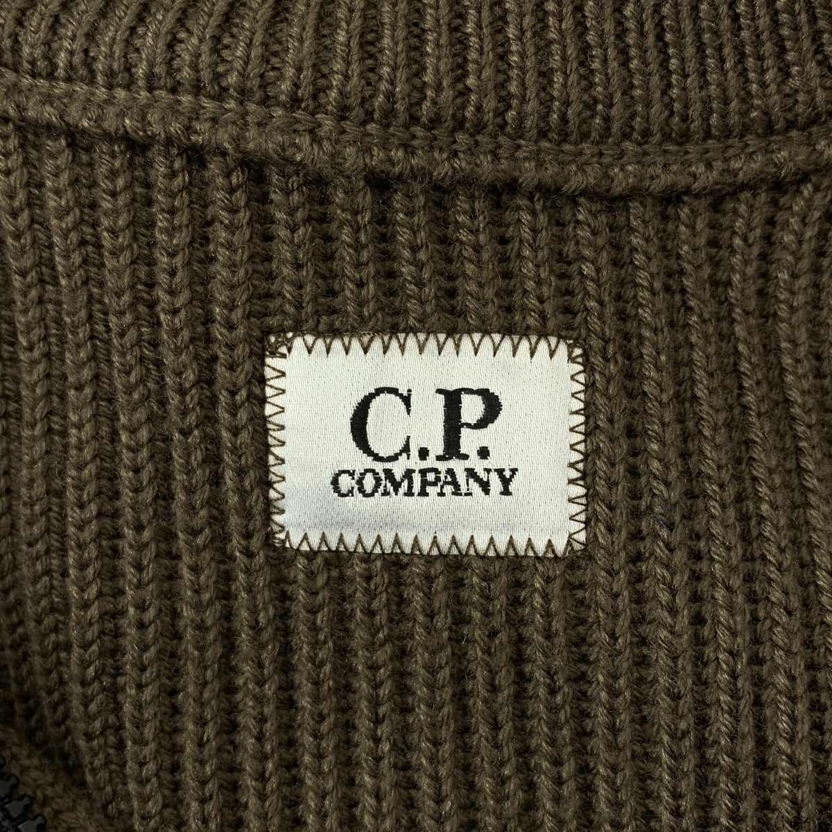 C.P. COMPANY / シーピーカンパニー | ウールミックス ボタンネック リブニット | 44 | メンズ